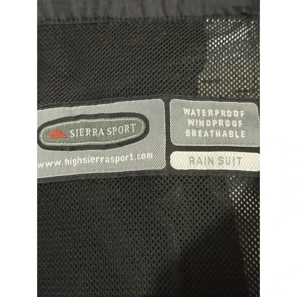 Sierra Sport Rain Suit Mens XL Waterproof Windproof Breathable Jacket Pants Set